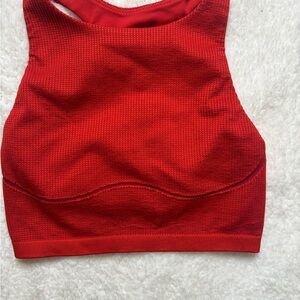 Vibrant Red Sports Bra